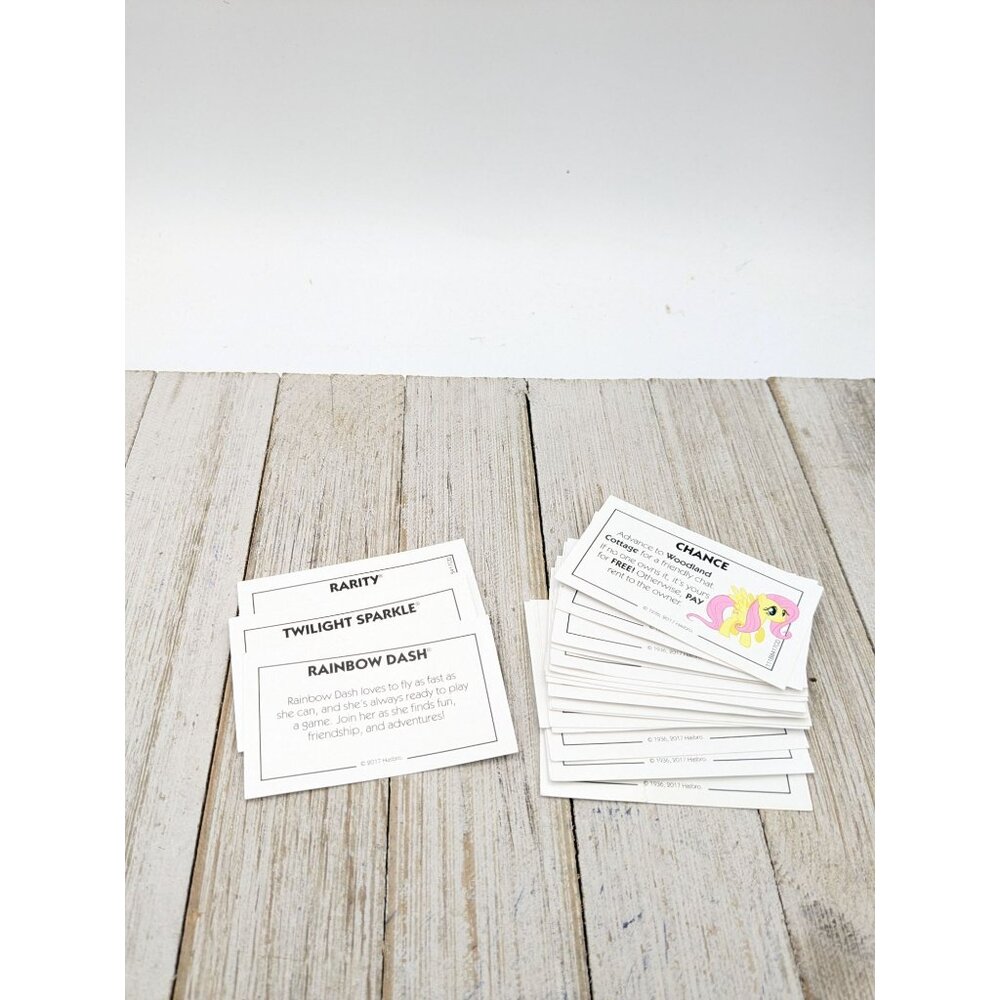 My Little Pony The Movie Monopoly Junior Replacement Character Card & Chance car